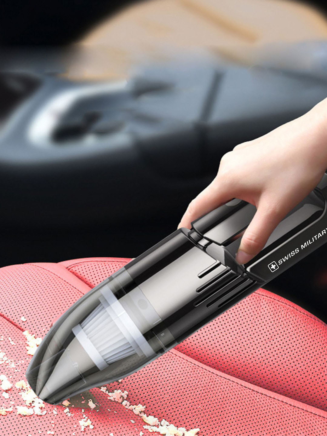 SWISS MILITARY Black Wireless Vacuum Cleaner 120 W