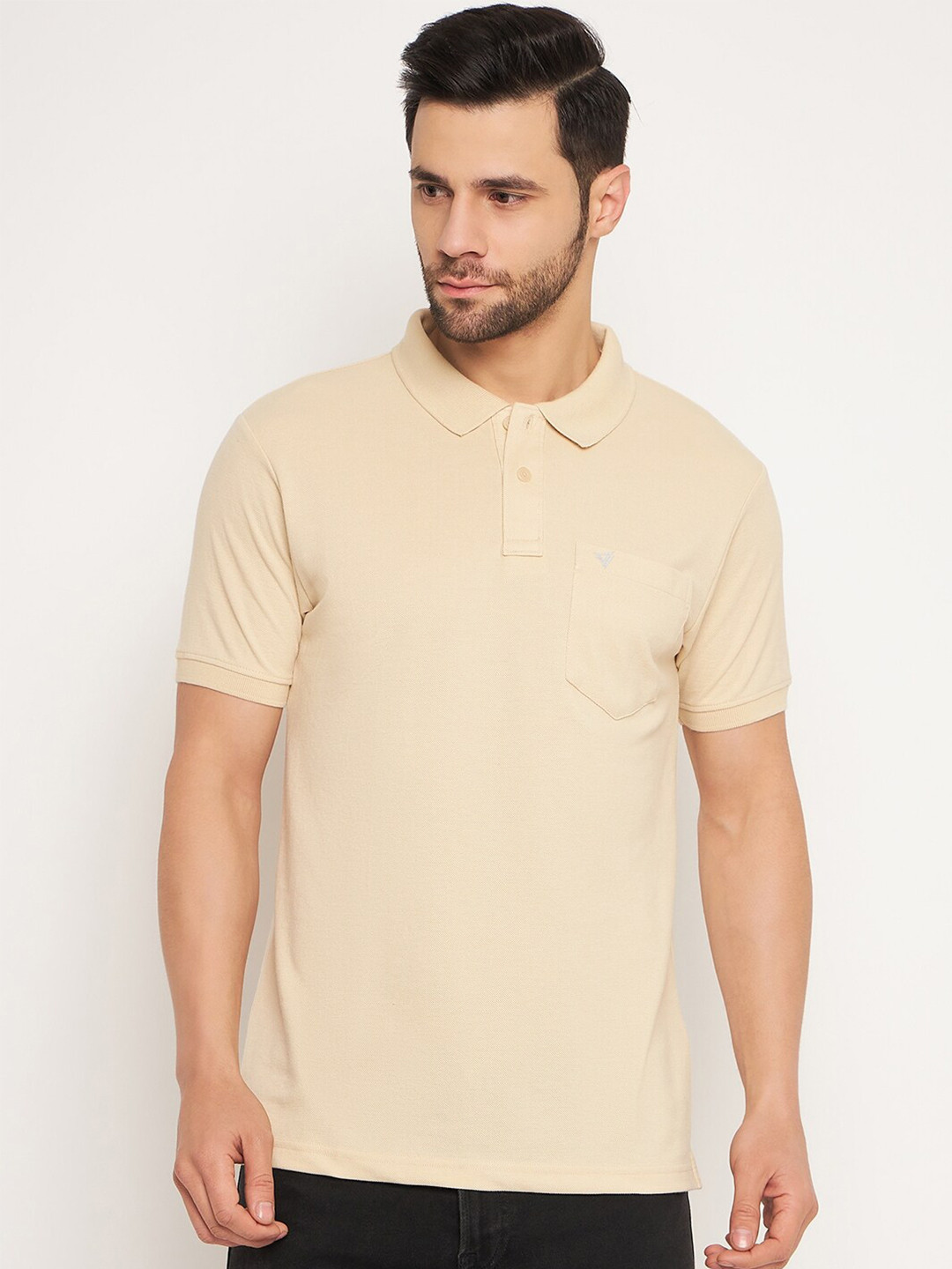 NEVA Polo Collar Chest Pocket Cotton Regular Fit T-shirt
