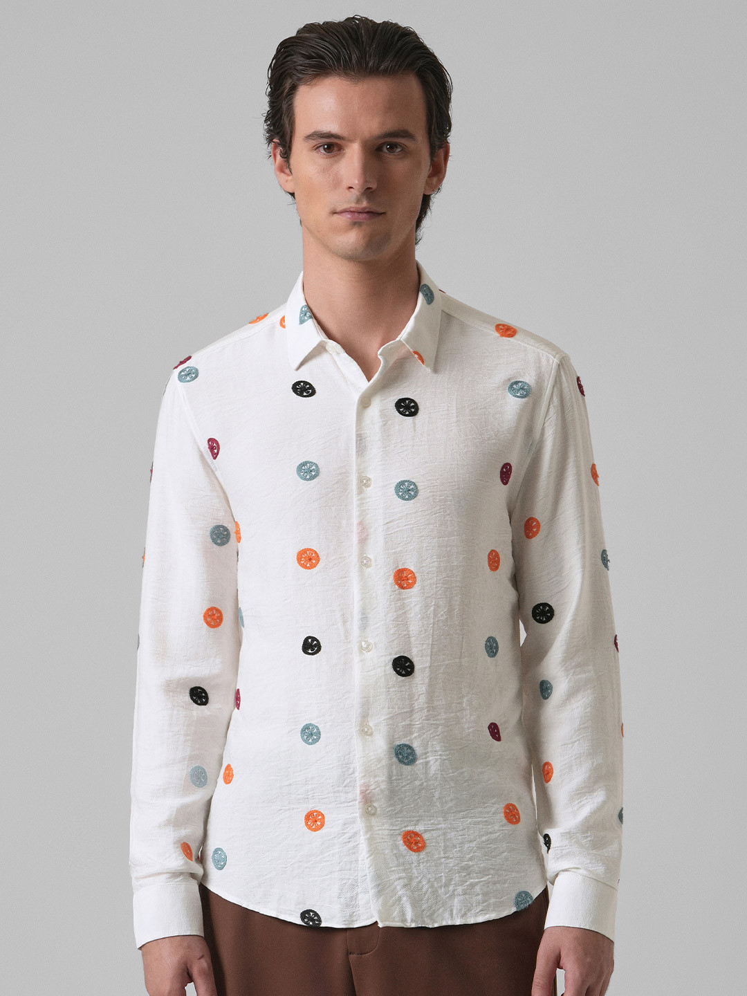 Banana Club Relaxed Slim Fit Printed Casual Shirt