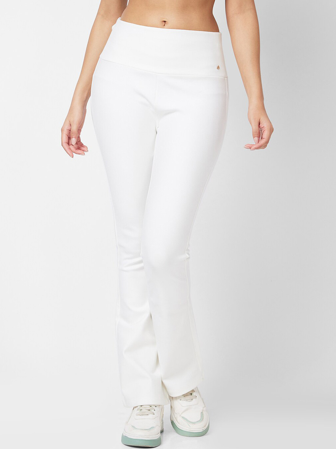 SPYKAR Women High Rise Bootcut Fit Track Pants