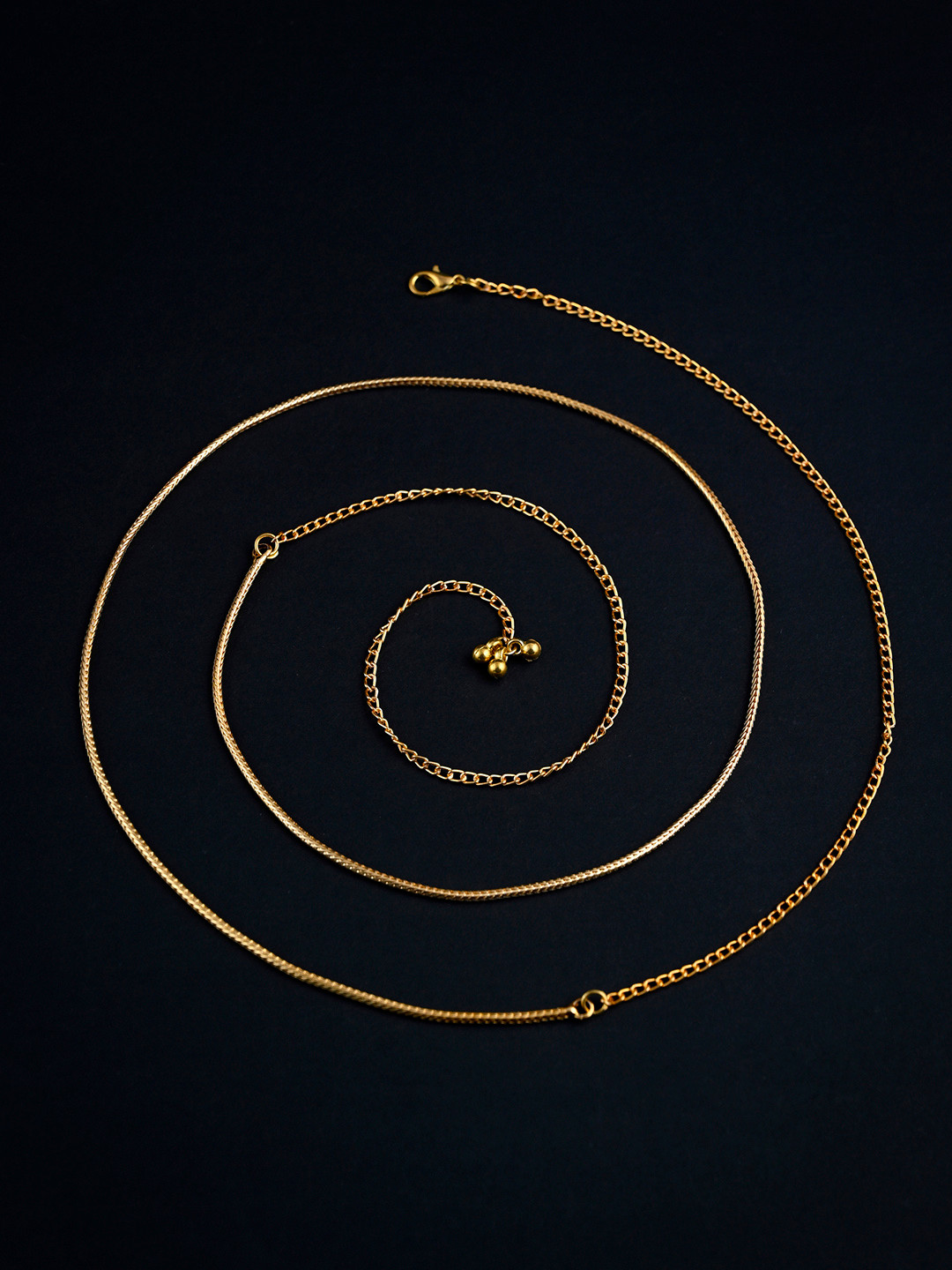 VAMA Gold Plated Snake Waist Chain Western Belly Kamarband