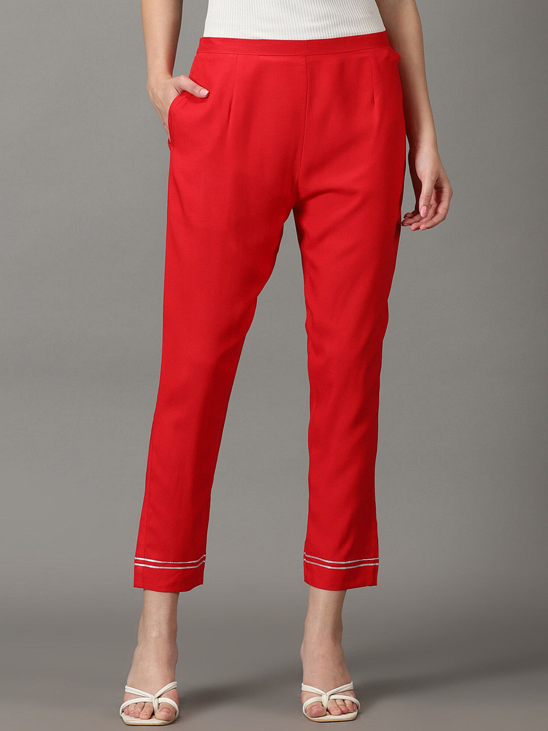 DIVINATION Women High-Rise Cropped Trouser