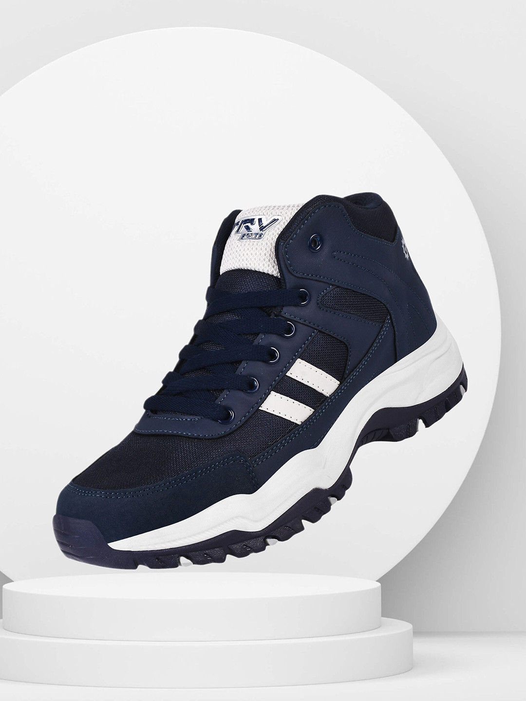 TRV Men Round Toe Mesh Lace-Ups Walking Shoes