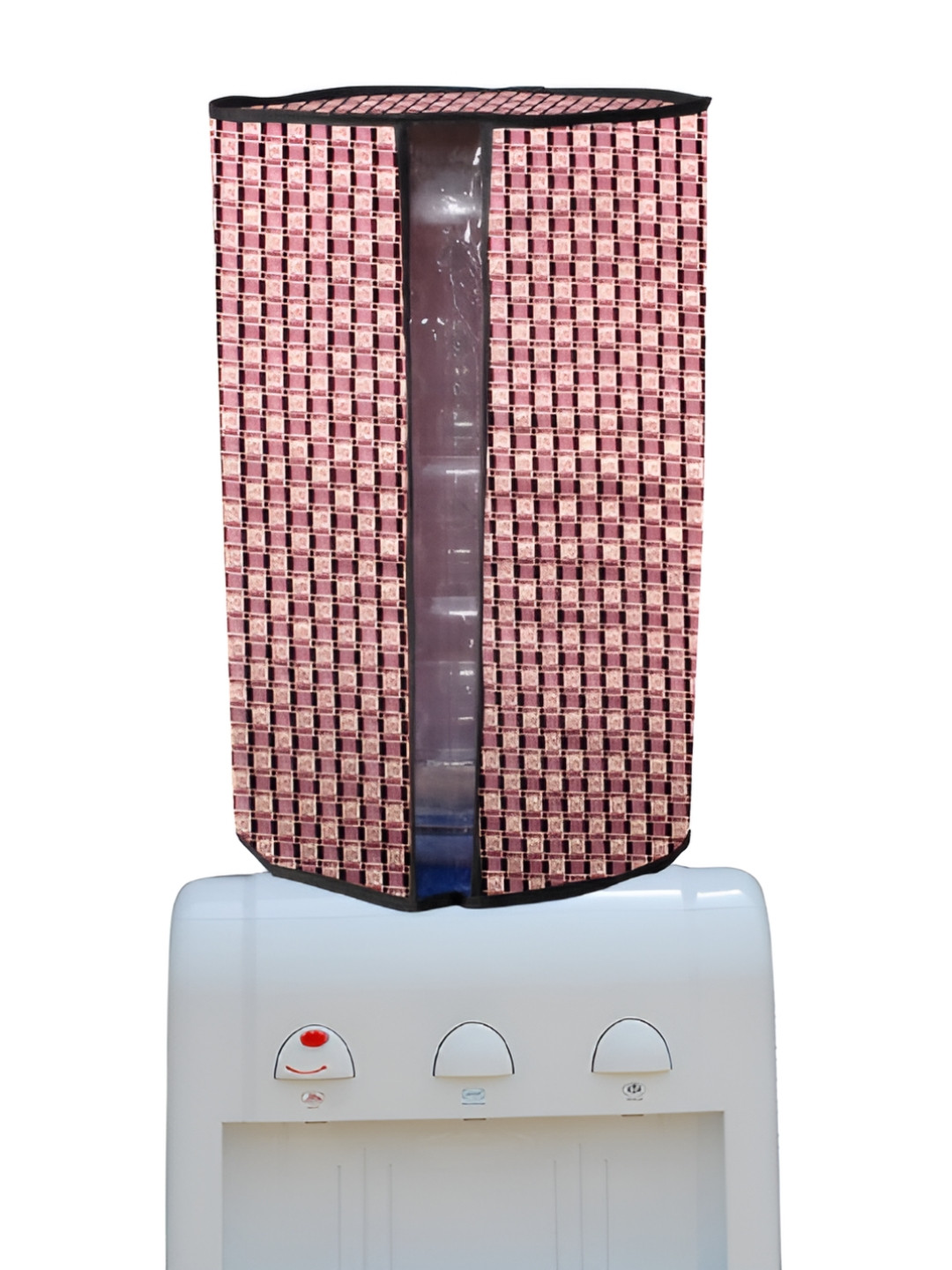 Stylista Mauve & Beige Basketweave Patterned Dustproof & Waterproof Water Dispenser Cover