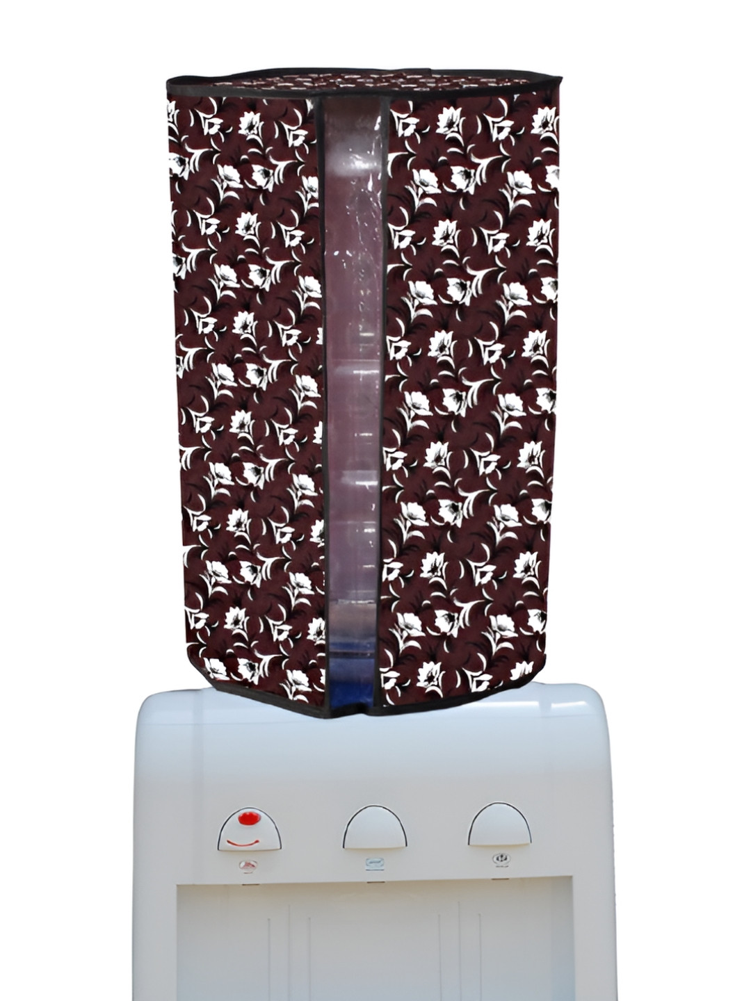 Stylista Brown & White Floral Print Water Dispenser Cover