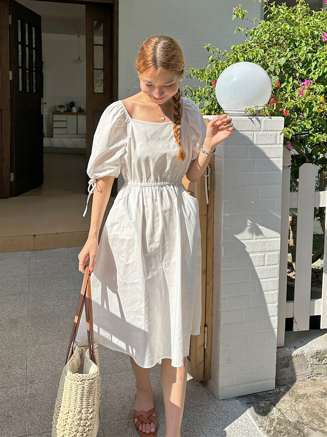 JC Mode Striped A-Line Maxi Dress