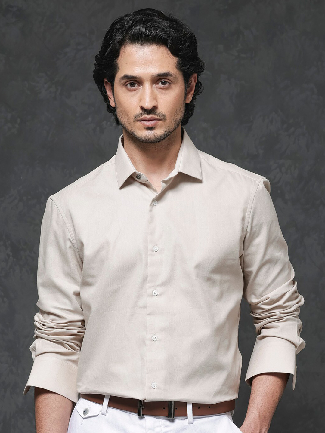 RARE RABBIT Men Lasko Regular Fit Formal Shirt