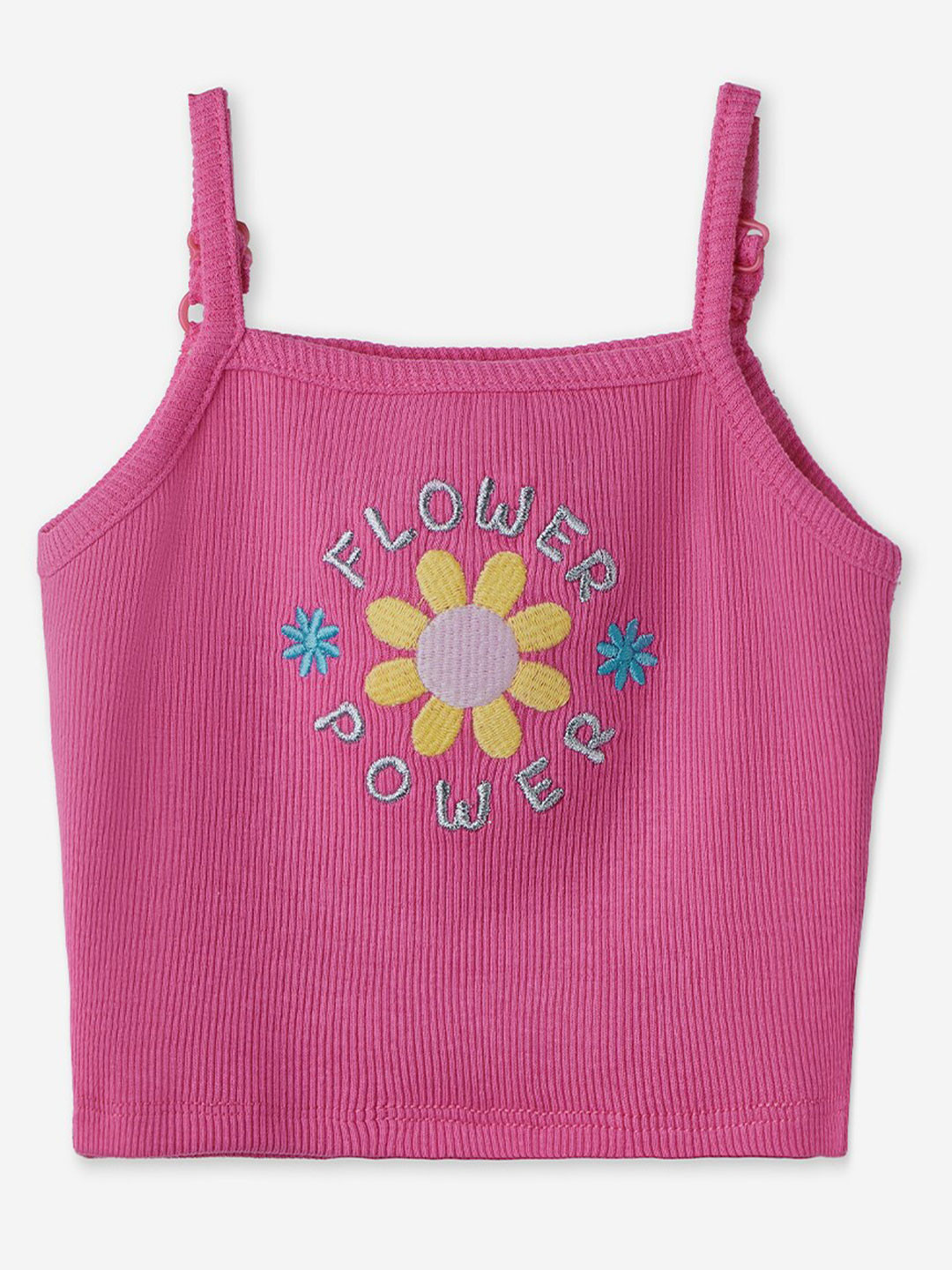 The Souled Store Shoulder Strap Printed Cotton Top