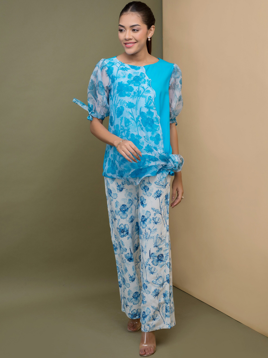 Rhe-Ana Printed Top & Trousers Co-Ords