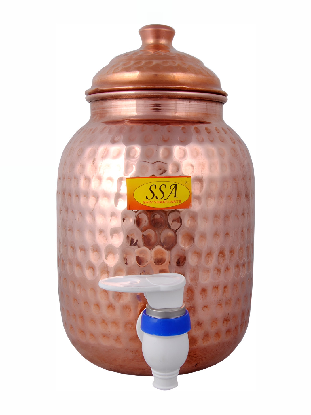 Shivshakti Arts Brown Copper Water Jug 2L