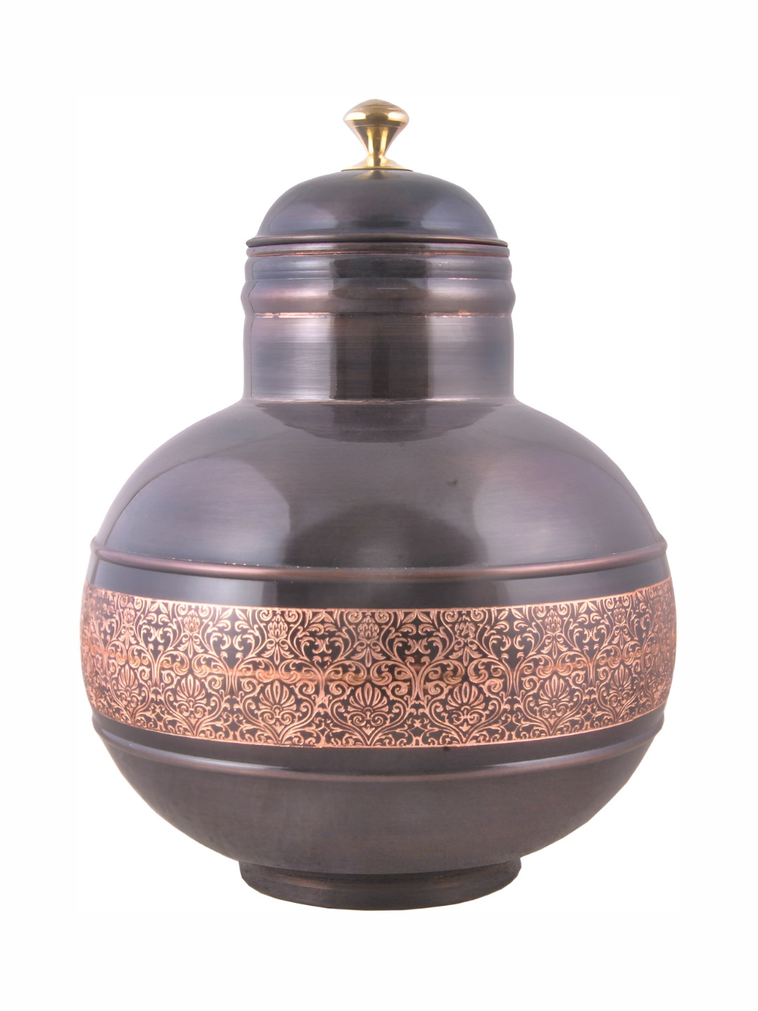Shivshakti Arts Black & Brown Copper Water Pot 6 L