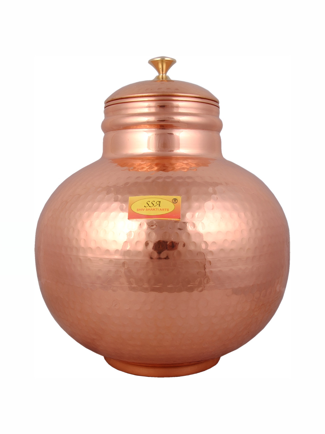 Shivshakti Arts Bronze Copper Water Dispenser Container Pot 1.25 l