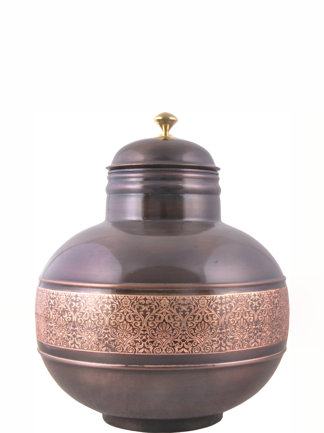 Shivshakti Arts Black & Copper Tonned Easy to Clean Copper Water Jug 8 L