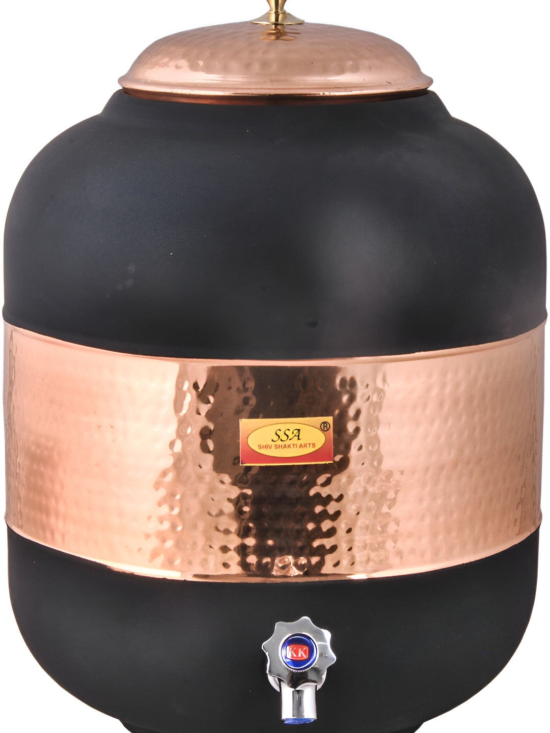 Shivshakti Arts Copper Toned & Black Water Jug 12 ltr