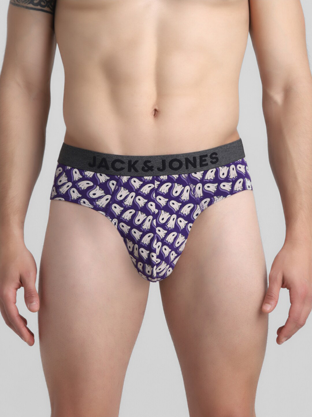 Jack & Jones Printed Mid-Rise Briefs 2672587001