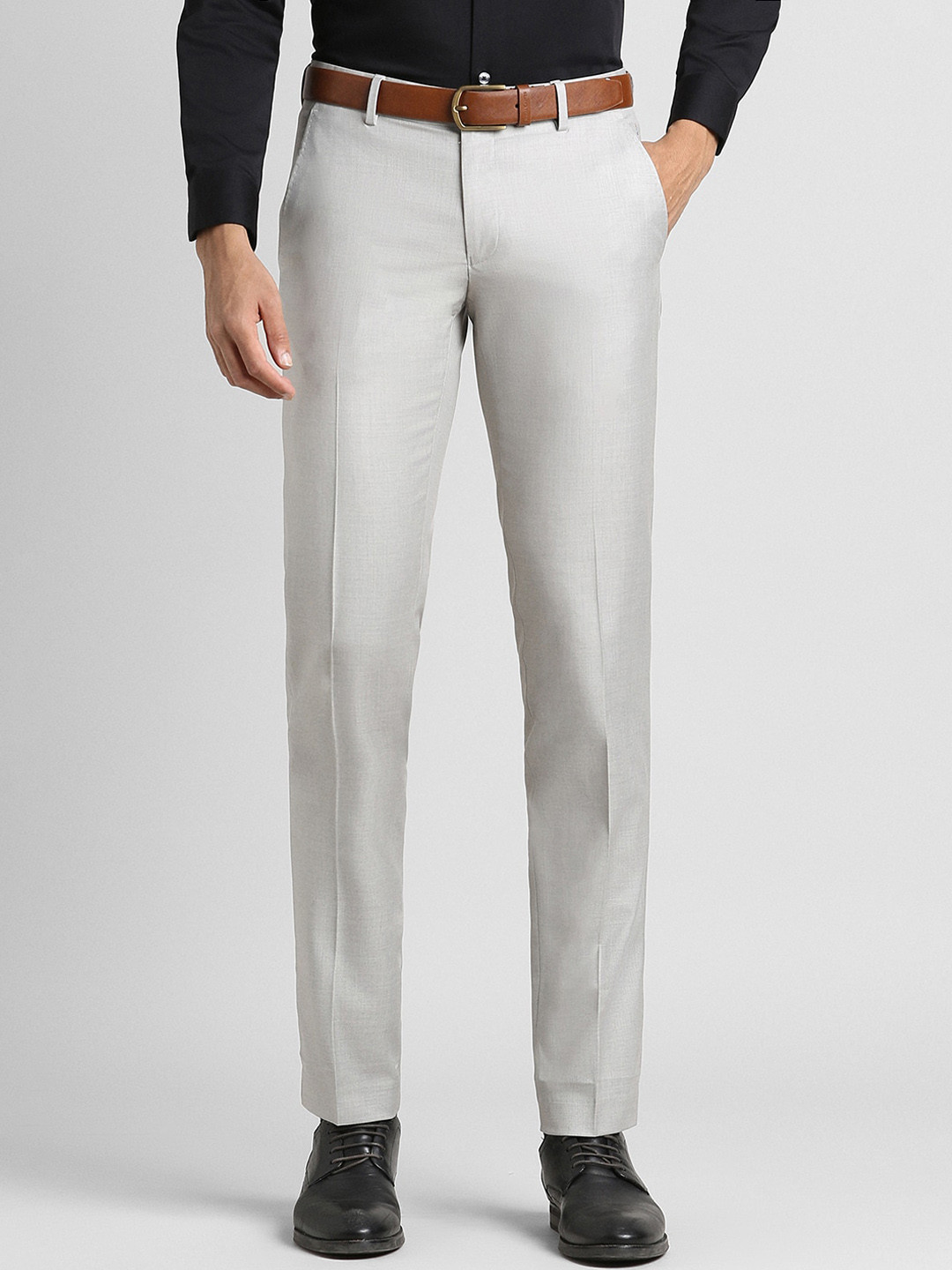 SIMON CARTER LONDON Mid-Rise Slim Fit Formal Trouser