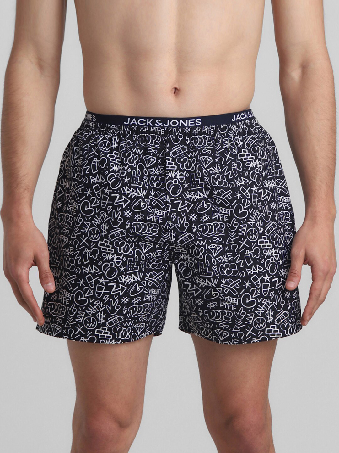 Jack & Jones Printed Pure Cotton Boxer 1084798001