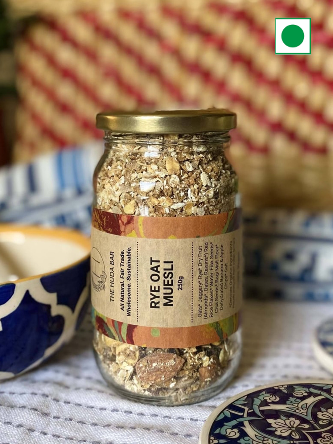 The Huda Bar Vegan Rye Oat Muesli-250gms