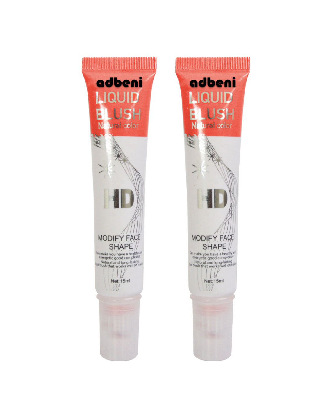 Adbeni Set Of 2 HD Natural Color Liquid Blush - 15ml Each - Radiance Rouge 05