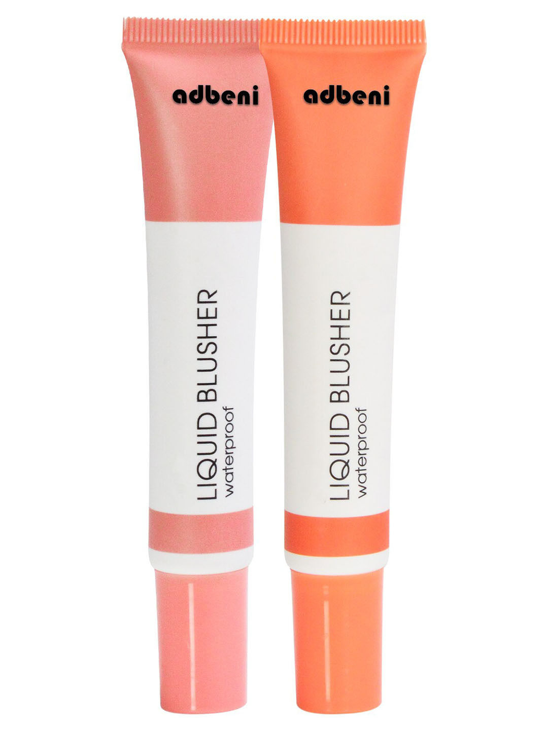 Adbeni Set Of 2 Water Proof Liquid Blusher - 15ml Each - Sugar Plum 01-Orange Blush 03