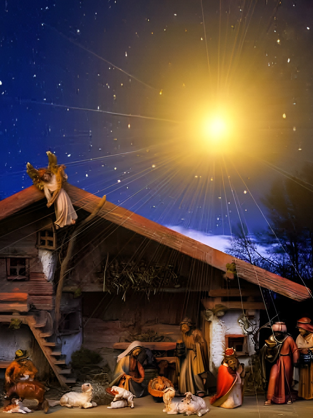 British Terminal Blue & Brown Lord Jesus Christ Wall Poster