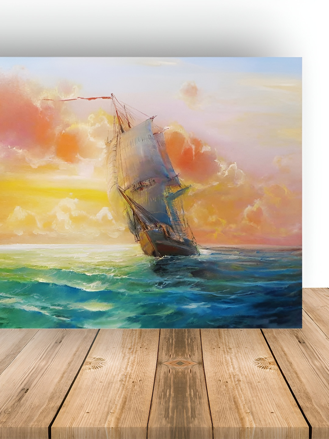 British Terminal Green & Yellow Paper Printed Wall Sticker