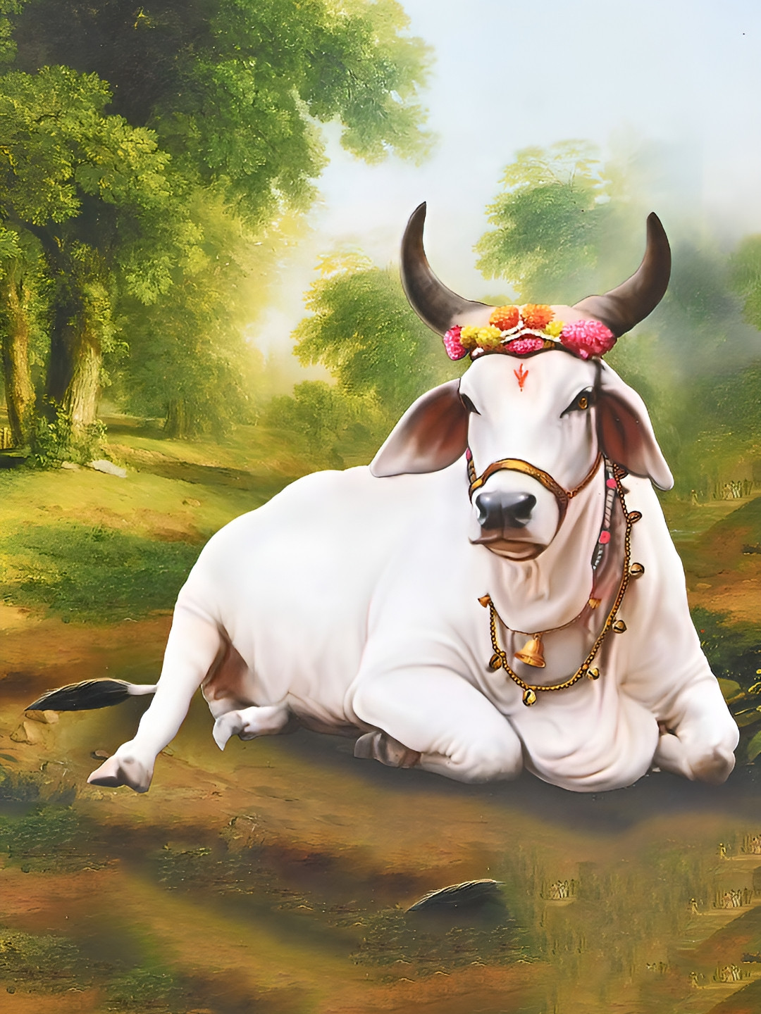 British Terminal White Seven Lucky Running Horses Photographs Wall Art