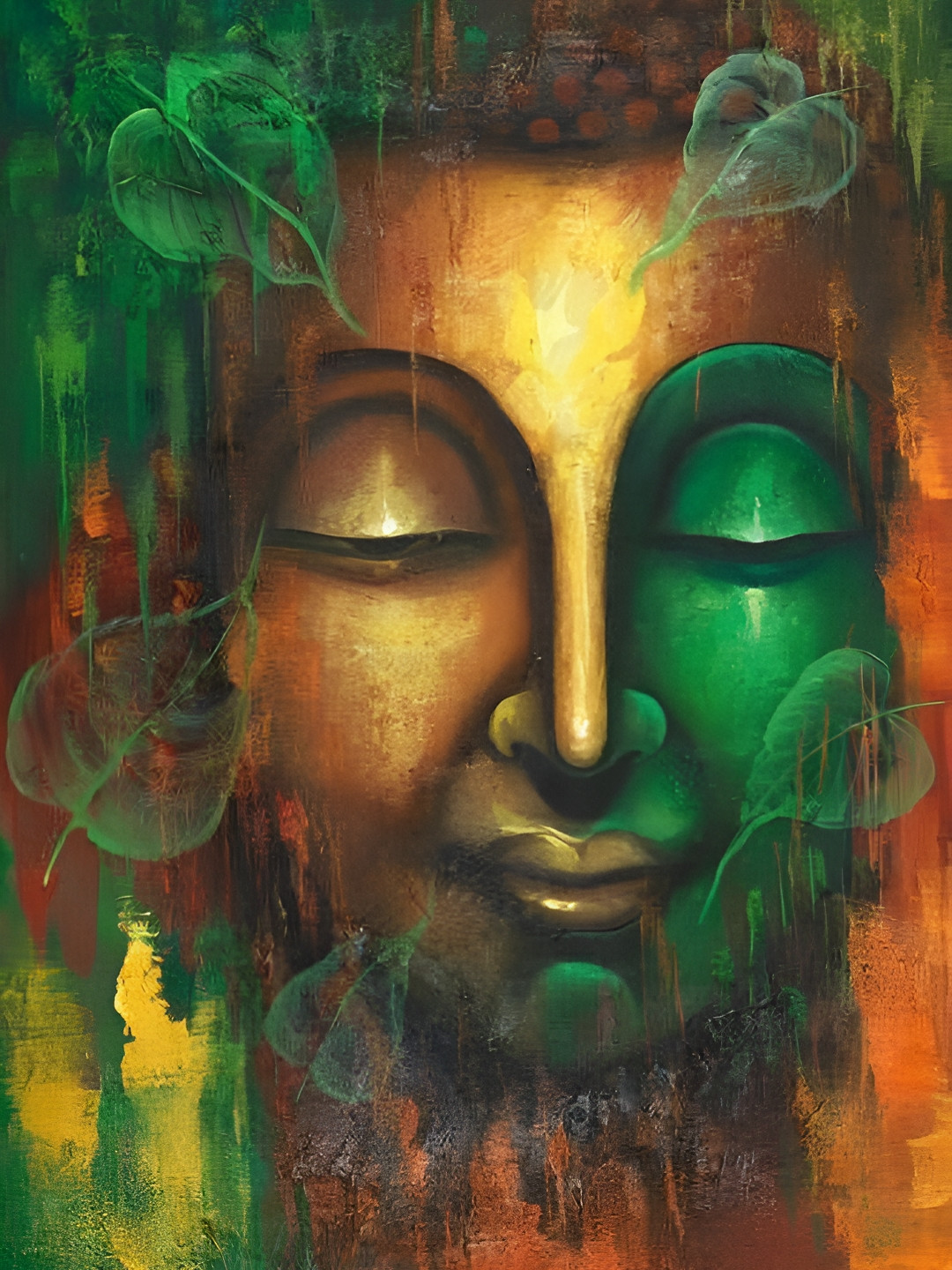 British Terminal Orange & Green Paper Other Wall Paintings