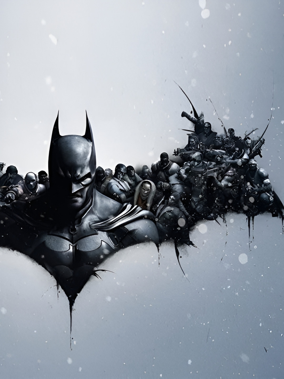 British Terminal Black & Grey Batman Arkham Painting Wall Art