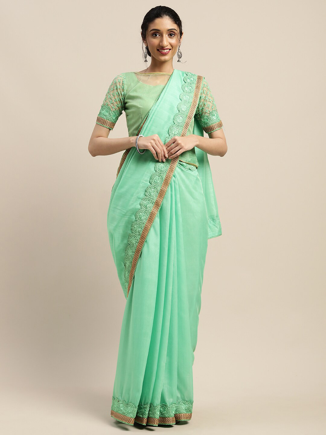 Mitera Embroidered Designer Saree