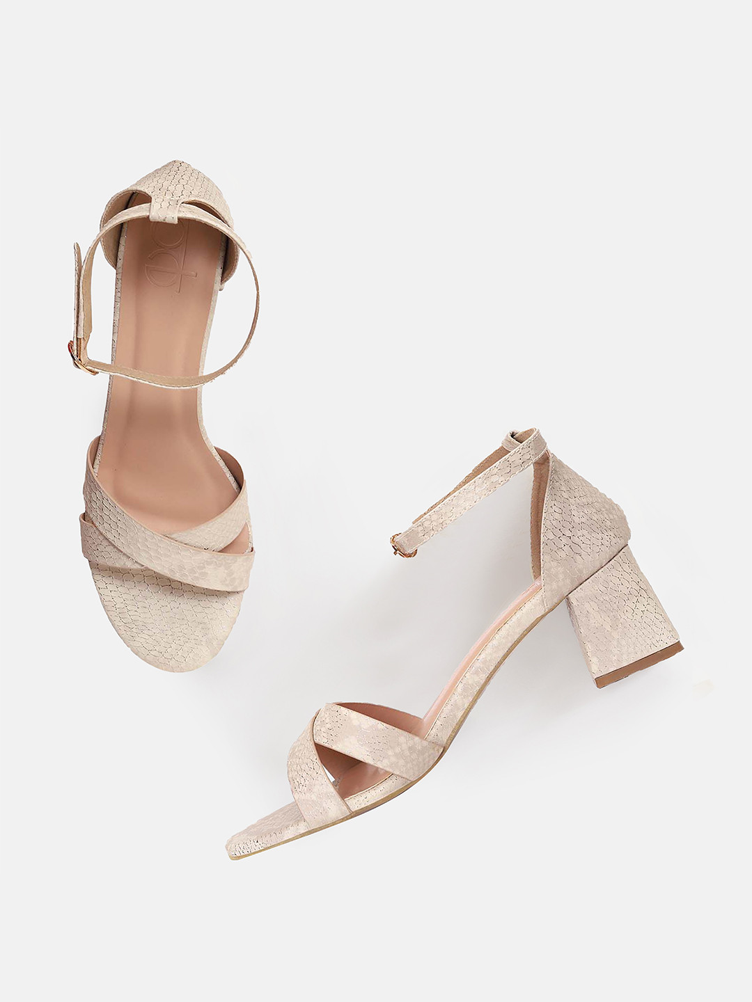 Elevato Basics Women Open Toe Block Heels