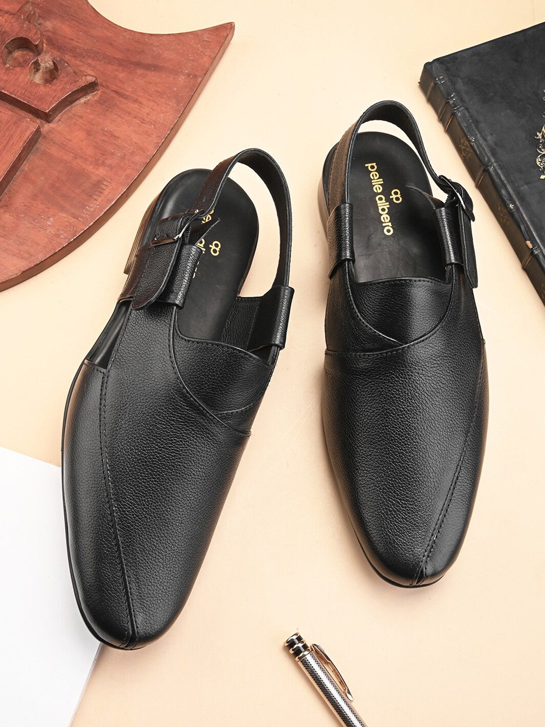 pelle albero Men Leather Shoe-Style Sandals