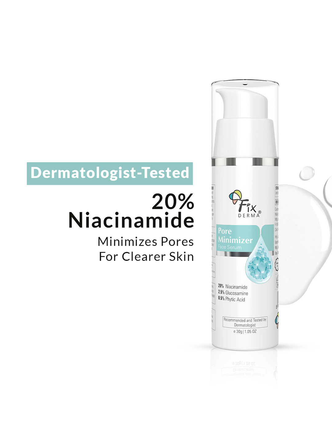 FIXDERMA Pore Minimizer Face Serum With Niacinamide - 30g