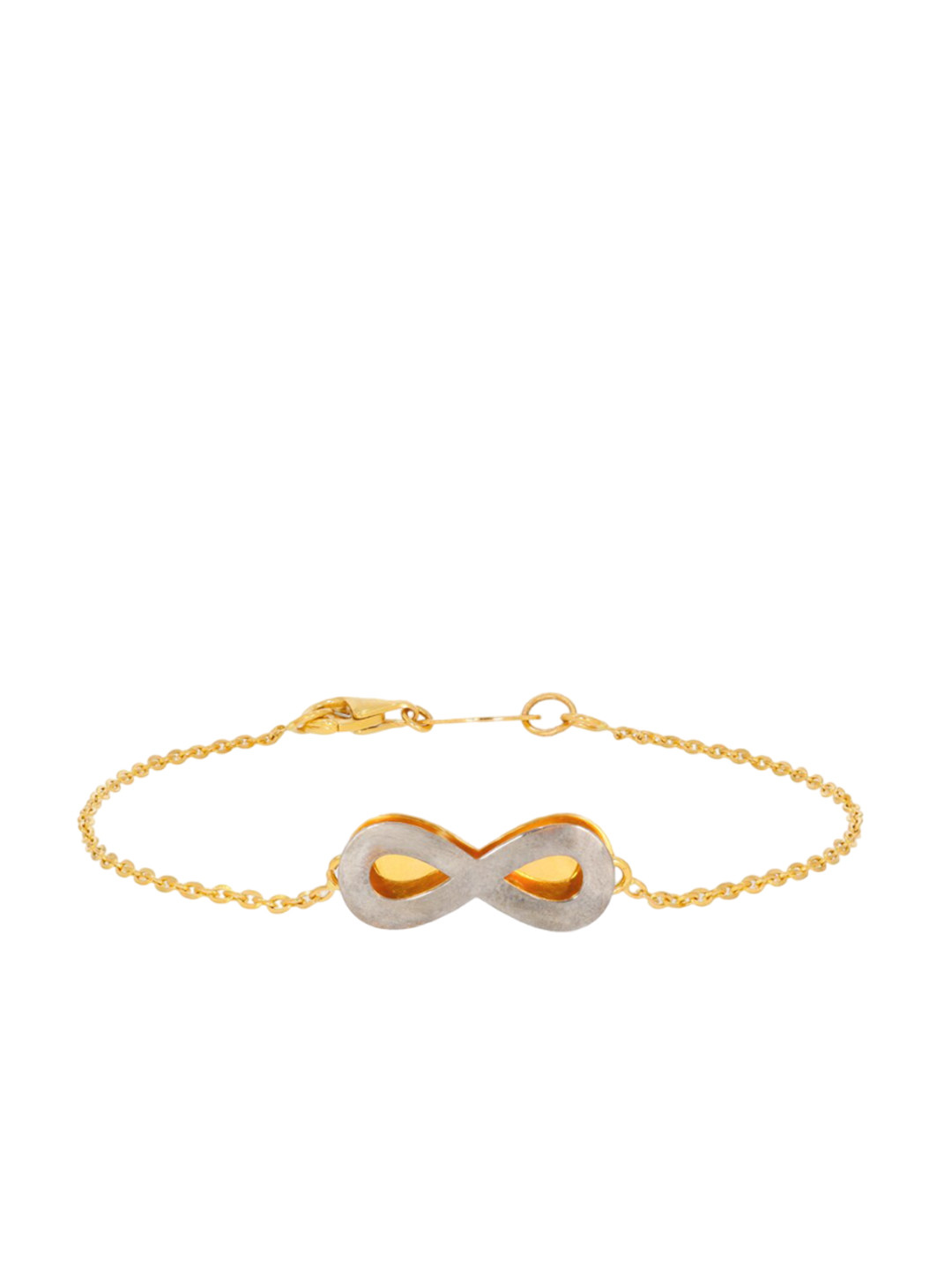 BHIMA 22K Hallmark 916 Purity Yellow Gold Infinity Bracelet