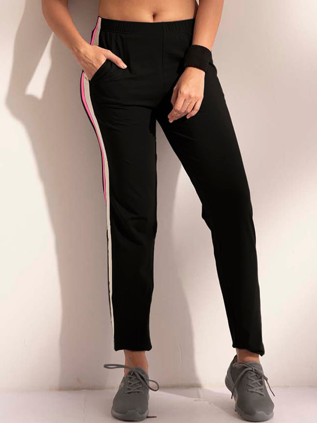 LYRA Women 4-Way Stretch Cotton Track Pants