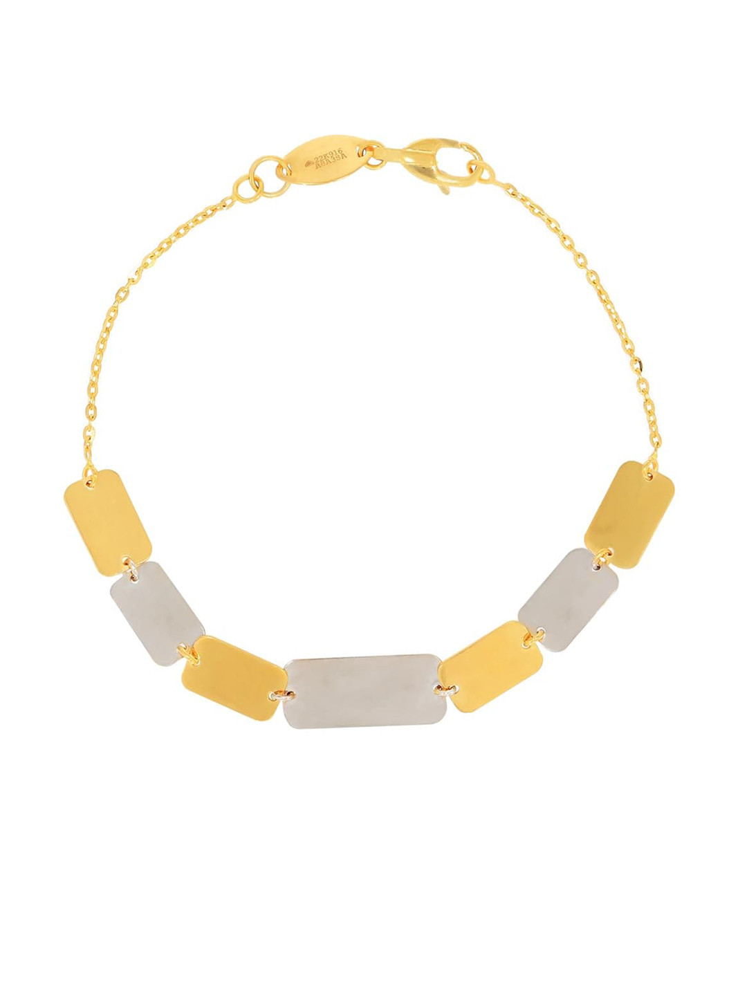 BHIMA 22K Hallmark 916 Purity Yellow Gold Hanging Bracelet