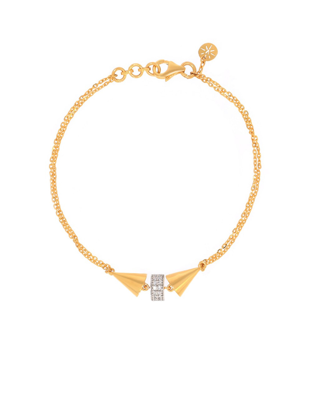 BHIMA 22K Hallmark 916 Purity Yellow Gold Designer Bracelet