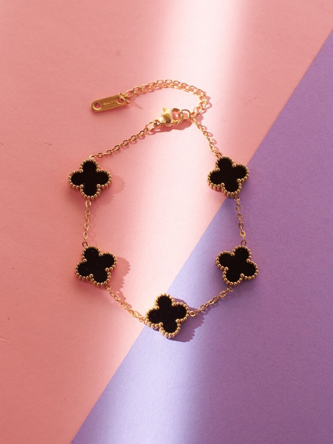 SALTY Moorish Clover Adjustable Bracelet for Women & Girls Everyday Wear