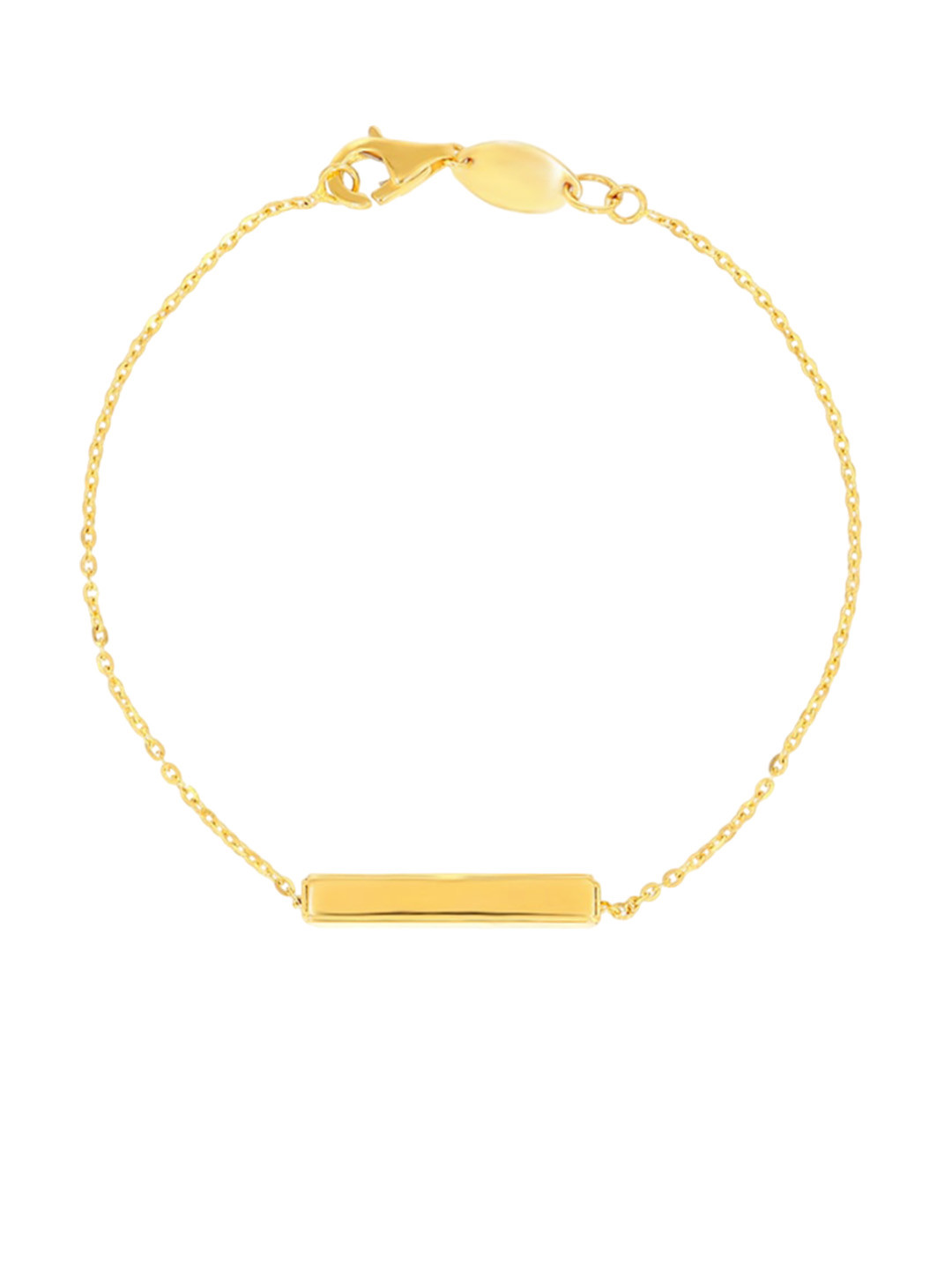 BHIMA 22K Hallmark 916 Purity Yellow Gold Square Shape Bracelet