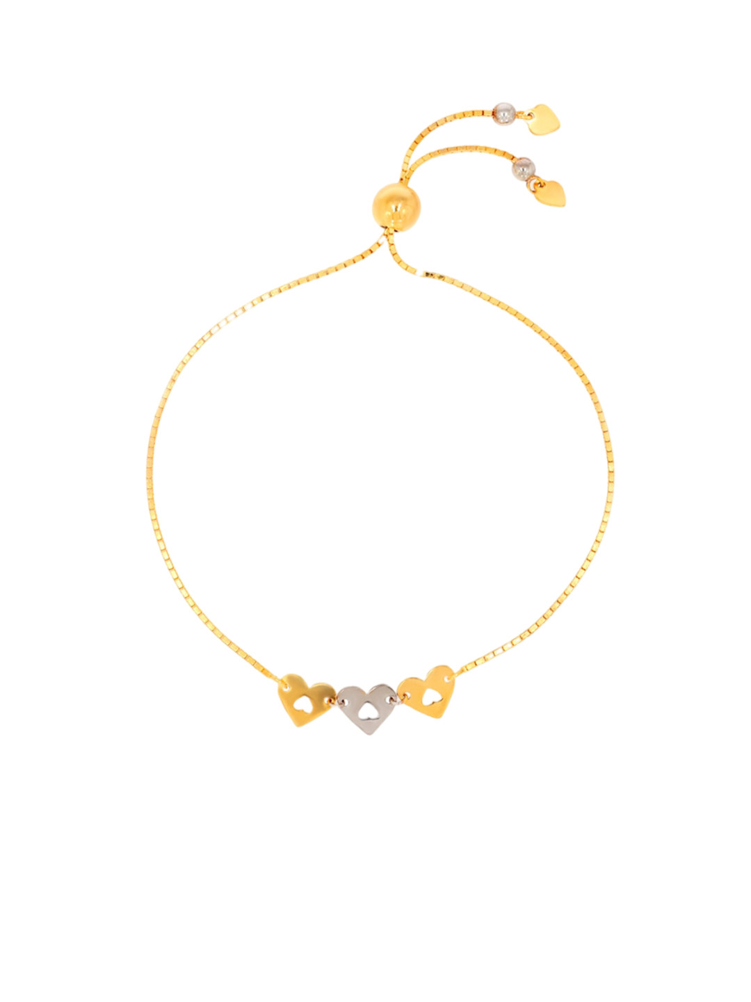 BHIMA 22K Hallmark 916 Purity Yellow Gold Adjustable Bracelet