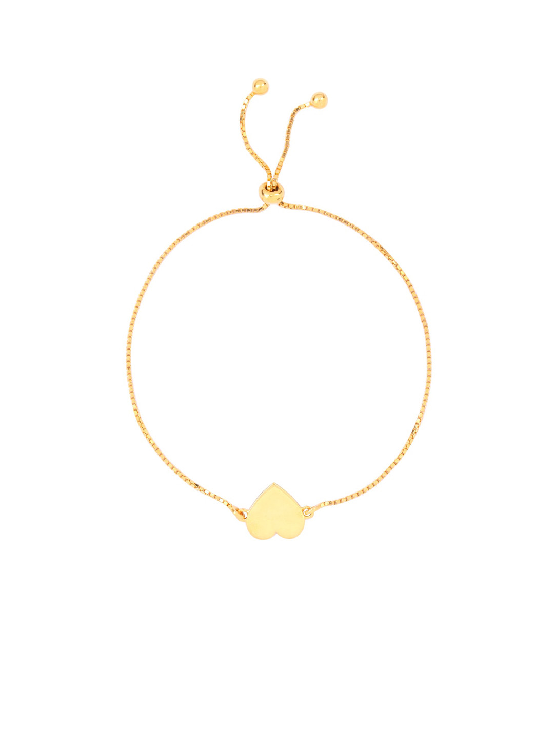 BHIMA 22K Hallmark 916 Purity Yellow Gold Heart Design Bracelet