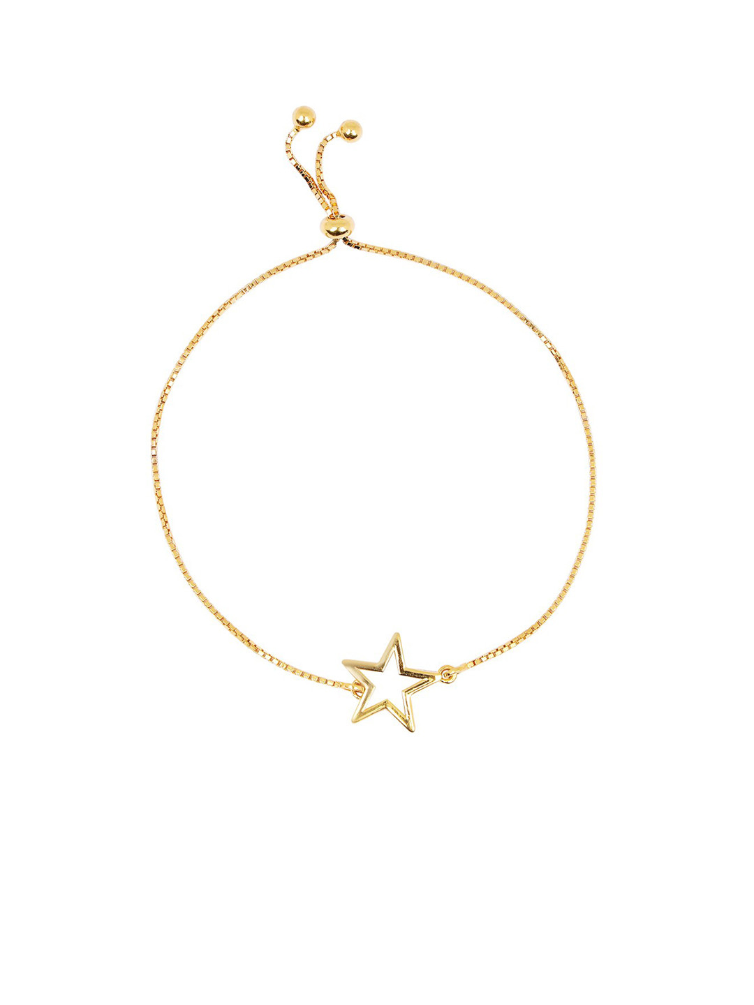 BHIMA 22K Hallmark 916 Purity Yellow Gold Single Star Bracelet