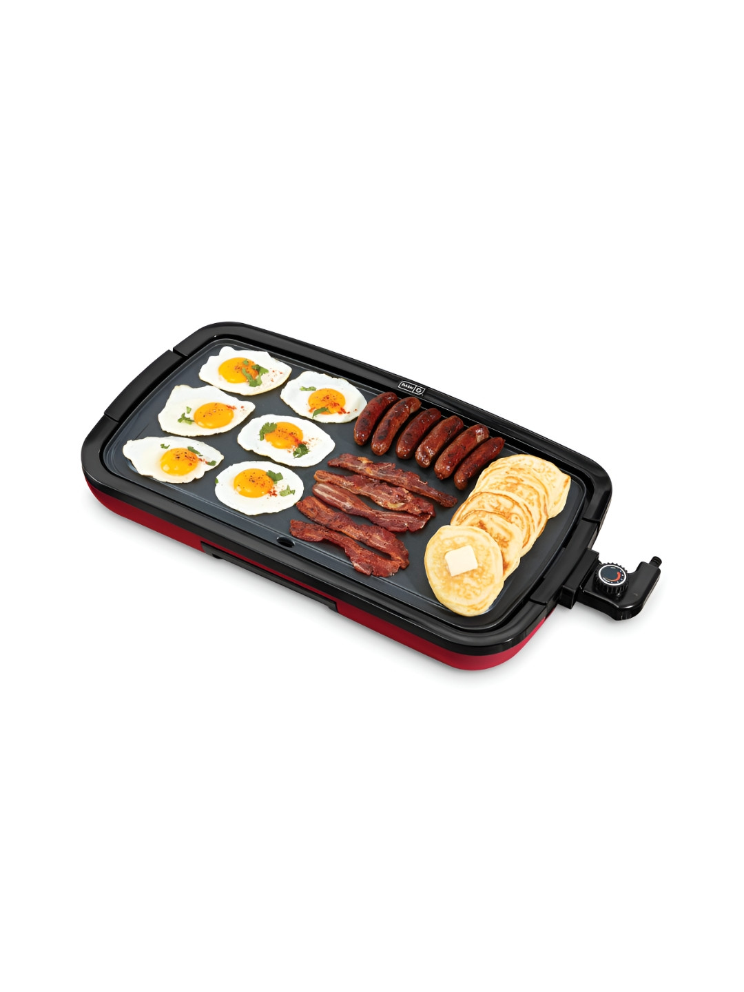 Dash Red & Black Aluminium Dishwasher Safe Tava