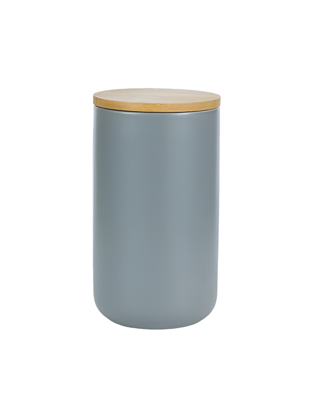 The Better Home Grey Ceramic Clip-On Jar-1L
