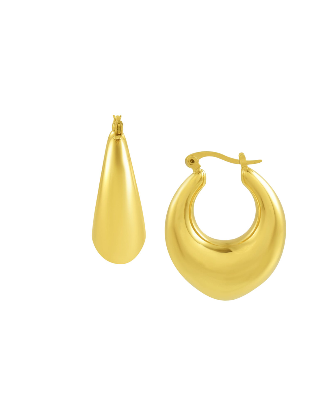 ARVINO Gold Plated Contemporary Hoop Earrings