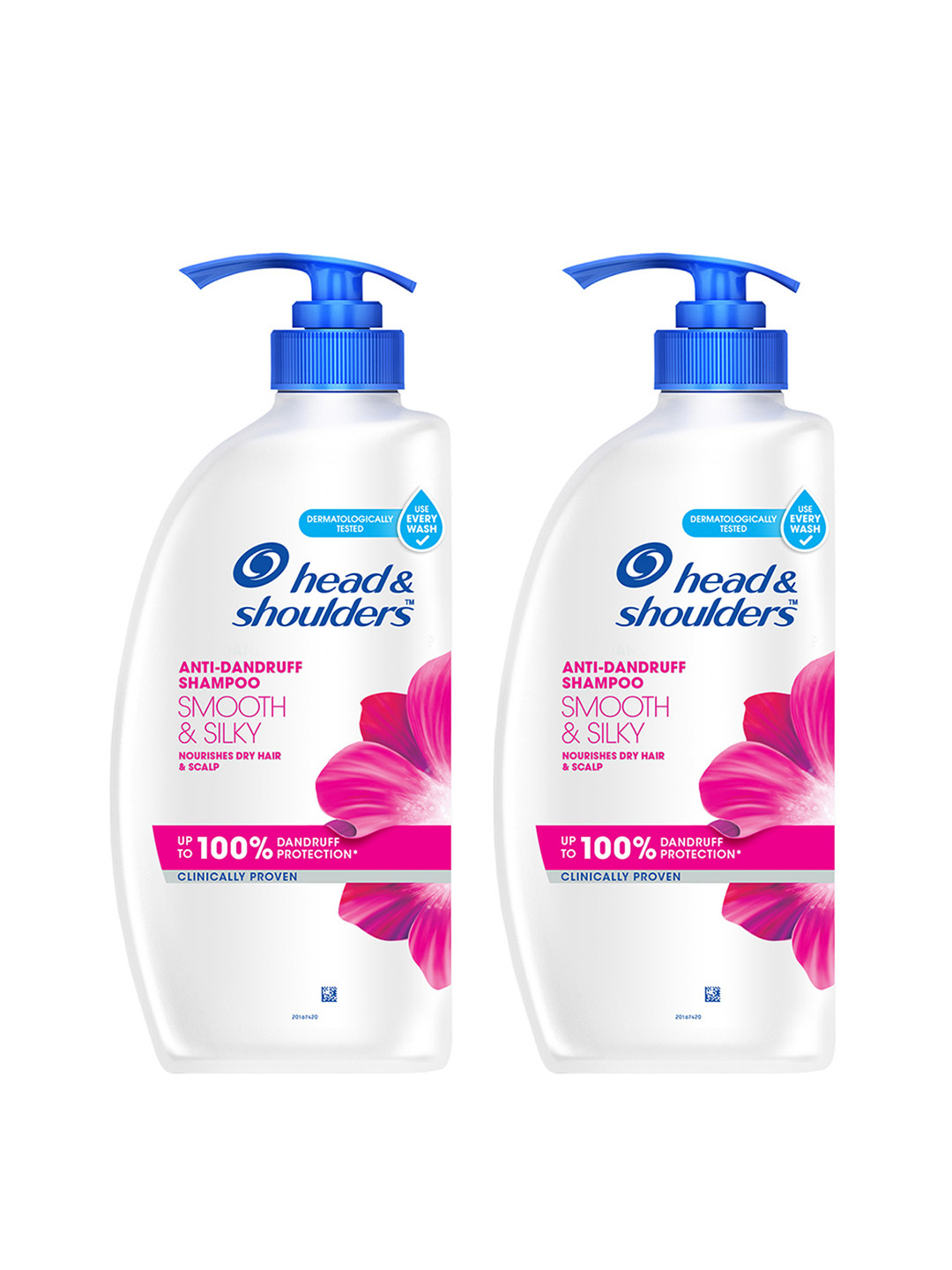 Head & Shoulders Set of 2 Smooth & Silky Anti-Dandruff Shampoo - 650ml each