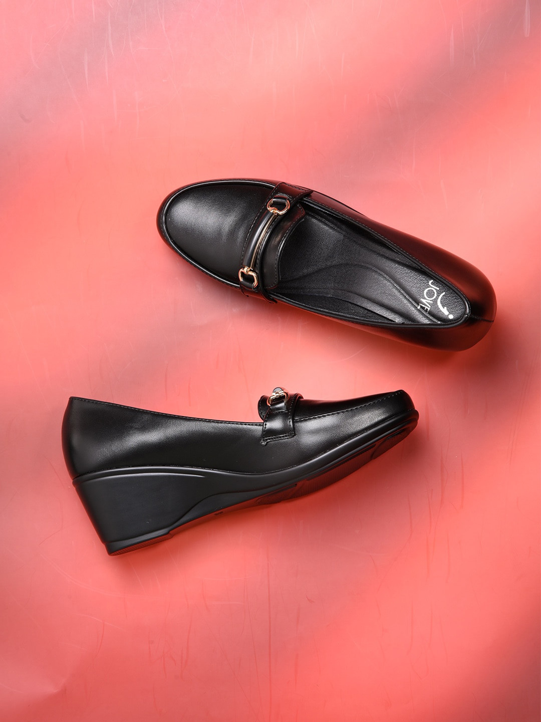 Jove Women Printed PU Derbys
