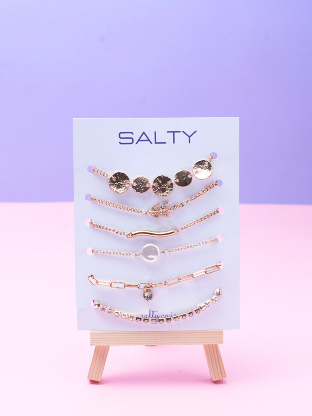 SALTY Women 6 Charm Bracelet