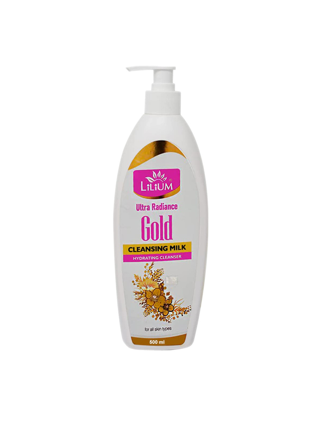 Lilium Ultra Radiance Gold Cleansing Milk with Olive Oil & Tulsi - 500 ml
