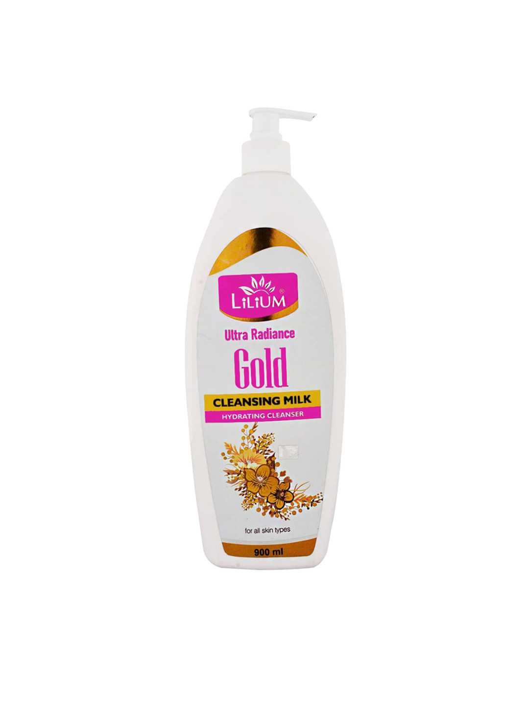 Lilium Ultra Radiance Gold Cleansing Milk with Olive Oil & Tulsi - 900 ml